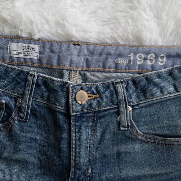 GAP 6 Regular Long and Lean Jeans Medium Denim - Picture 7 of 8